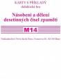 Sada kartiček M14 - Násobení a dělení desetinných čísel zpaměti