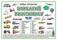 Súbor 24 kariet - dopravné prostriedky