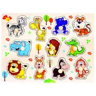 Dřevěné puzzle safari