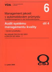 Management jakosti v automobilovém průmyslu VDA 6.4