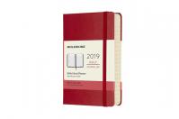 Moleskine: Diář 2019 denní tvrdý červený S