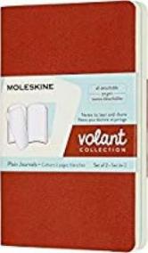 Moleskine: Volant zápisníky čisté oranžový modrý S
