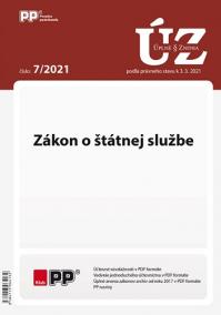 UZZ  7/2021 Zákon o štátnej službe