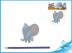Nejmenší slon na světě - postavička Bedříšek slon 7,5cmv sáčku