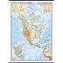 Severní a střední Amerika - školní nástěnná zeměpisná mapa 1:10 mil./96x136 cm
