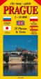 City map - guide PRAGUE 1:15 000 (angličtina, ruština, španělština, polština, japonština)