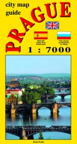 City map - guide PRAGUE 1:7 000 (angličtina, ruština, španělština)