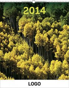 Kalendář 2014 - Lesy Praktik - nástěnný s prodlouženými zády