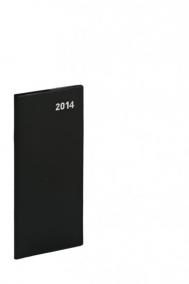 Diář 2014 - Kapesní plánovací měsíční PVC - černý