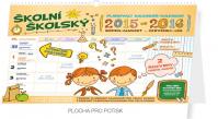 Kalendář nástěnný 2016 - Školní plánovací - s háčkem (srpen 2015 - červenec 2016) 30 x 21 cm