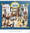 Kalendář nástěnný 2018 - J. Lada - Náves 48 x 46 cm (prodloužená verze)