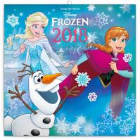 Kalendář poznámkový 2018 - Frozen – Ledové království se samolepkami, 30 x 30 cm