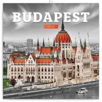 Kalendář poznámkový 2018 - Budapešť, 30 x 30 cm