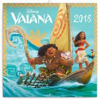Kalendář poznámkový 2018 - Odvážná Vaiana: Legenda o konci světa, 30 x 30 cm