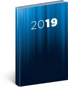 Diář 2019 - Cambio - denní, modrý, 15 x 21 cm