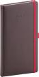 Diář 2019 - Luzern - kapesní, hnědý, 9 x 15,5 cm