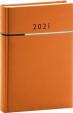 Denní diář Tomy 2021, oranžovočerný, 15 × 21 cm