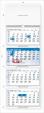 Kalendář nástěnný 2017 - Čtyřměsíční modrý