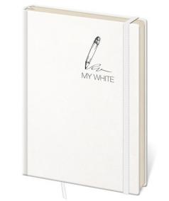 Zápisník My White - tečkovaný M