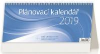 Kalendář stolní 2019 - Plánovací kalendář MODRÝ