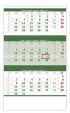 Kalendář nástěnný 2020 - Tříměsíční zelený