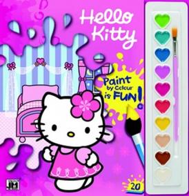 Vymaľovanka A4 s vodovými farbami/ Hello Kitty
