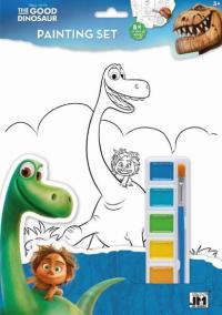 Hodný dinosaurus - Omalovánkový set A4