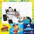 Mickey a závodníci  - Omal. puzzle s voskovkami