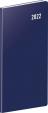 Kapesní diář Modrý 2022, plánovací měsíční, 8 x 18 cm