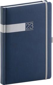 Denní diář Twill 2023, modrostříbrný