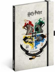Notes Harry Potter, linajkovaný, 13 × 21 cm