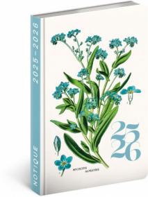 NOTIQUE 18-mesačný diár Petito – Herbár 2025/2026, 11 x 17 cm