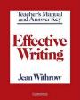 Effective Writing: Teacher´s Manual