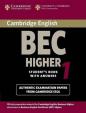 Cambridge BEC 1 Higher: Student´s Book with answers