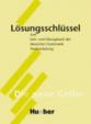 Lehr und Übungsbuch der deutschen Grammatik: Lösungsschlüssel