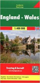 Automapa Anglie a Wales 1:400 000