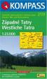 Západné Tatry 1:25 000 Kompass