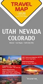 Utah / Nevada / Colorado  1:800T  TravelMap KUNTH