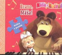 Máša a medveď - Bravo, Máša! - kniha s puuzle