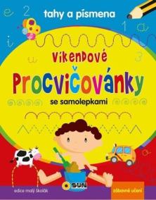 Tahy a písmena - Víkendové procvičovánky se samolepkami