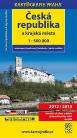 Automapa Česká republika a krajská města 1 : 500 000