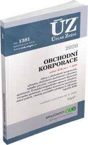 ÚZ 1381 Obchodní korporace 2020