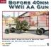 Bofors 40mm WW II. AA gun