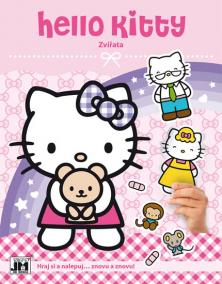 Hello Kitty-Zvířata-Samolepková knížka