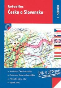 Autoatlas Česko a Slovensko 1:500 000