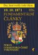 10. 10. 1871 - Fundamentální články
