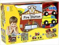 My Little Book about Fire Station (Book, Wooden Toy - 16-piece Puzzle)
