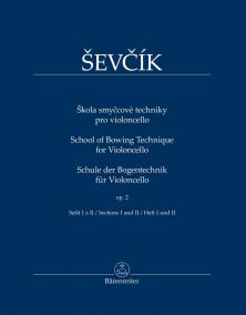 Škola smyčcové techniky pro violoncello - op. 2, sešit I a II