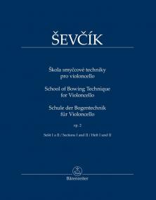 Škola smyčcové techniky pro violoncello - op. 2, sešit I a II